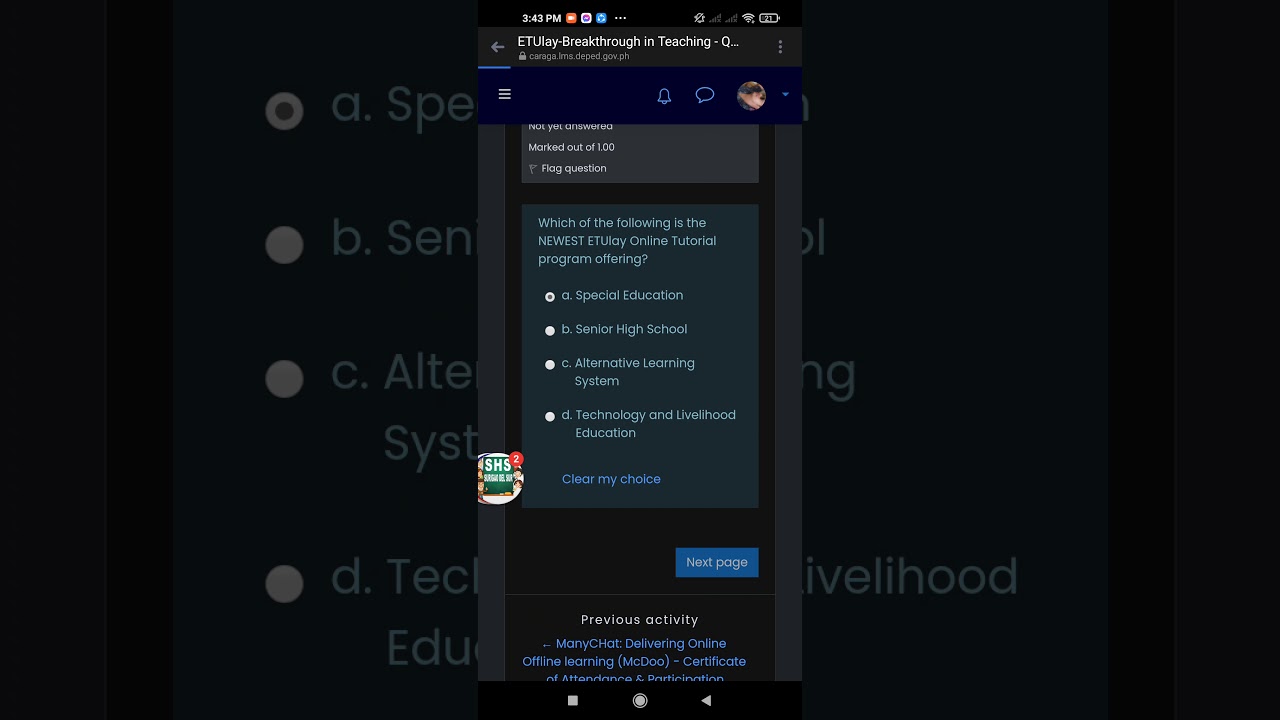 INSET Day 4 Answer key " Etulay Breakthrough in Teaching"