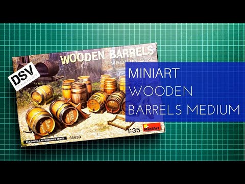 Video: MiniArt 35630 dřevěné sudy střední velikosti (1/35)