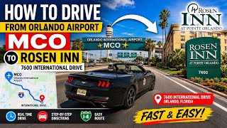 Orlando Airport to Rosen Inn International Drive | Step by Step Driving Directions