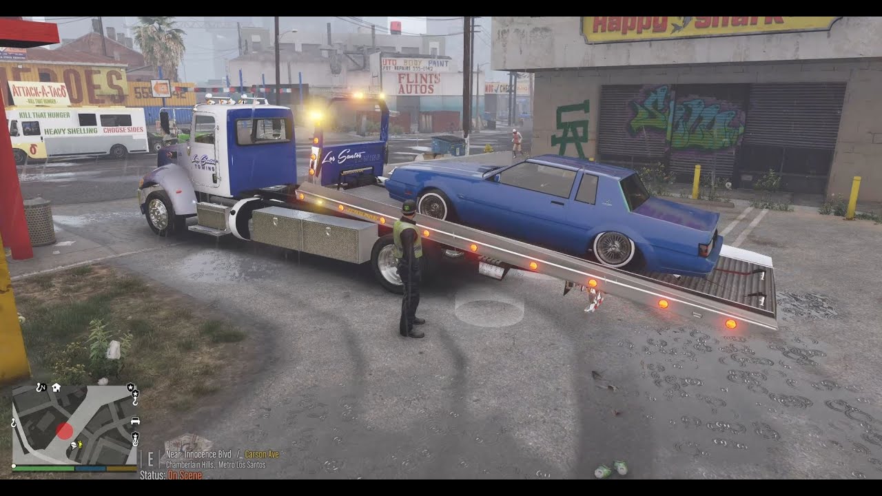 GTA 5 LSPDFR MOD 2K First Towing Shift YouTube