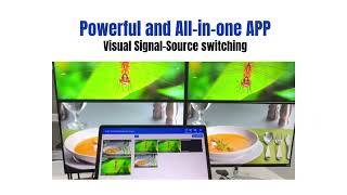 Economical 1080P AV over 1G IP Matrix with video Wall +Control APP