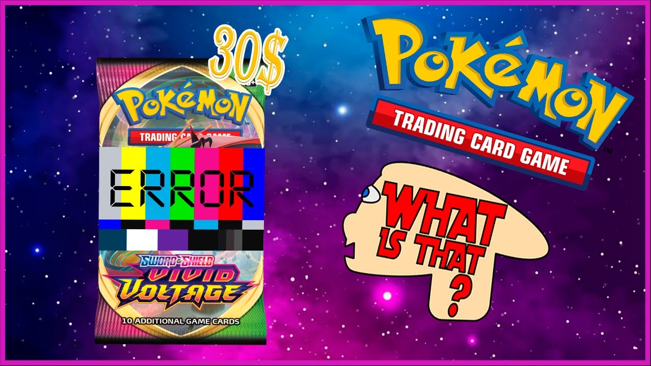 Unboxing Pokemon TCG Error Pack | Открытие не стандартного покемон бустера