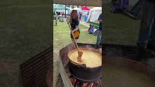 320 lbs of Apple butter? #recipe #cooking #fall