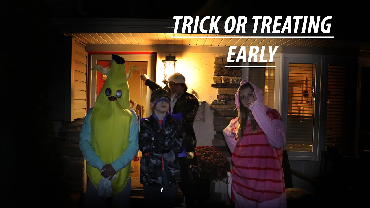 Trick Or Treating Before Halloween - YouTube