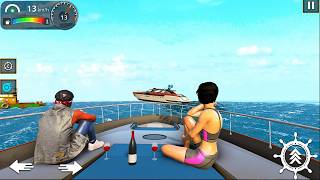 Ship Simulator Boat Shooting Android Gameplay | Real Naval Combat Action | DriveSync Gaming screenshot 3