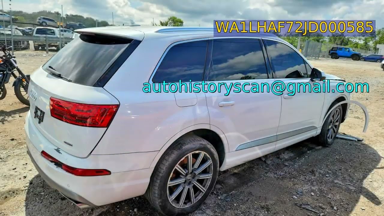 WA1LHAF72JD000585 AUDI Q7 2018 - YouTube