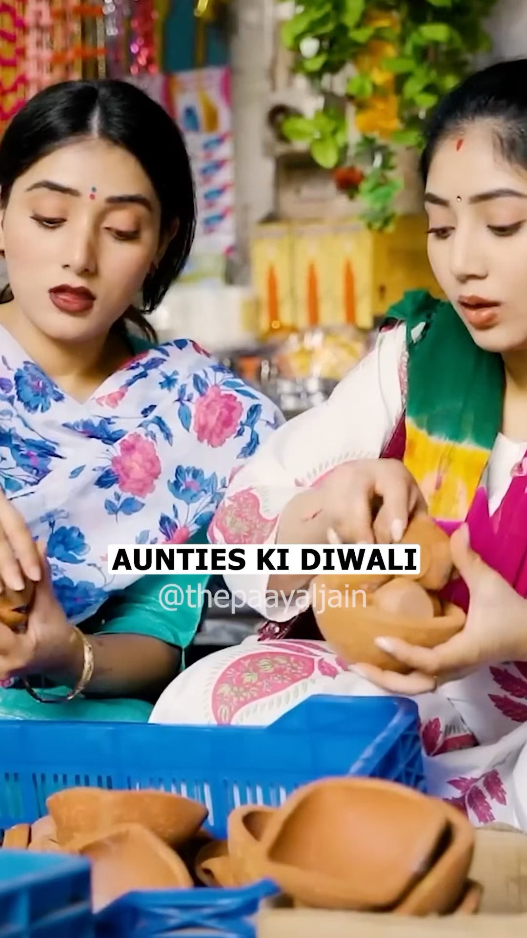 Diwali Diya Shopping | Indians on Diwali | Aunties and Diwali ka Tyohar #shorts