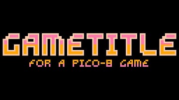 Flashy pico-8 title screen 2024 (withouth using sprite space)