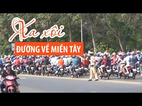 Video Đường về miền Tây 'nóng' vì ùn tắc trong dịp nghỉ lễ - youtube