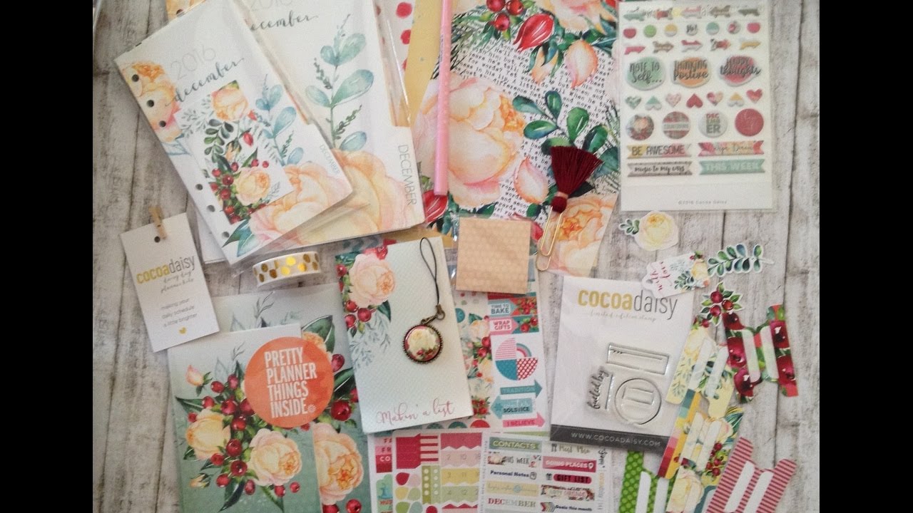 Cocoa Daisy Planner Kit dicembre 2016 ITA YouTube