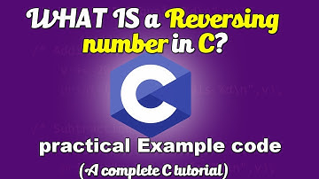 reversing number in C | Reversing a number program explanation in Tamil