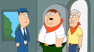 Family guy - Peter and Carter robs a train