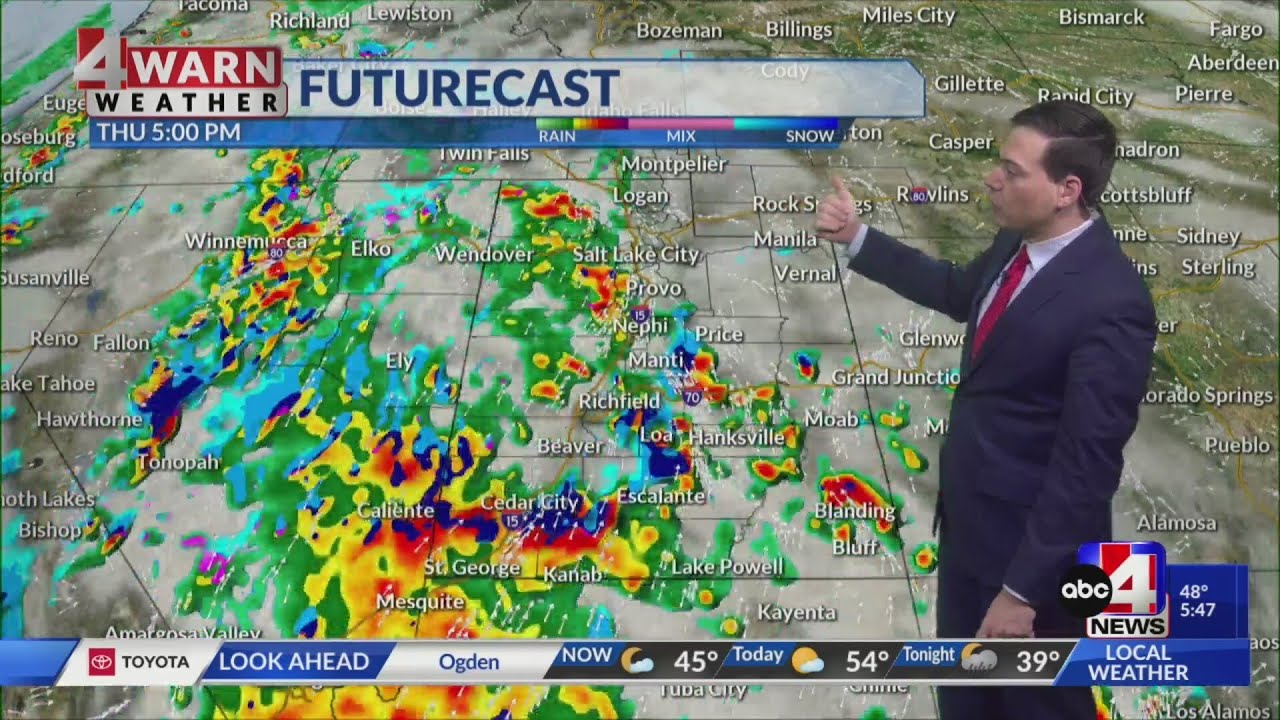 Incoming storm will bring valley rain and mountain snow - YouTube