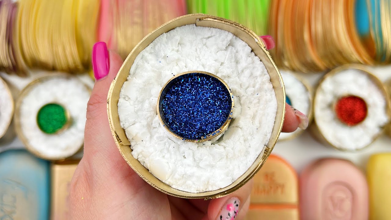 Soap stripes★SOAP BOXES WITH FOAM AND GLITTER★Soap boxes with starch