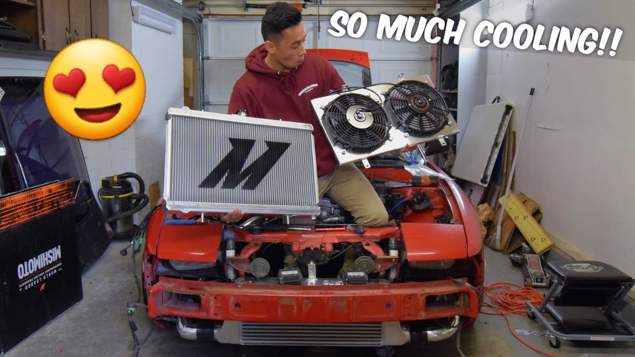 Mishimoto Radiator & E-Fan Install! - Nissan 240sx - YouTube