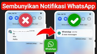 Cara menyembunyikan konten pesan WhatsApp di bilah notifikasi | Sembunyikan Notifikasi Whatsapp