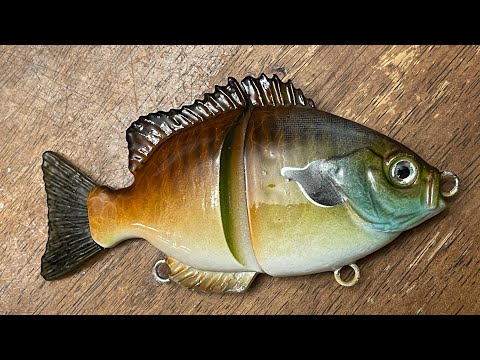 This may be the best bluegill I ever painted. Airbrushing lures