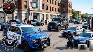 🚓 Simulatore di inseguimento con auto della polizia 3D - Gameplay di inseguimento reale in città ... screenshot 2