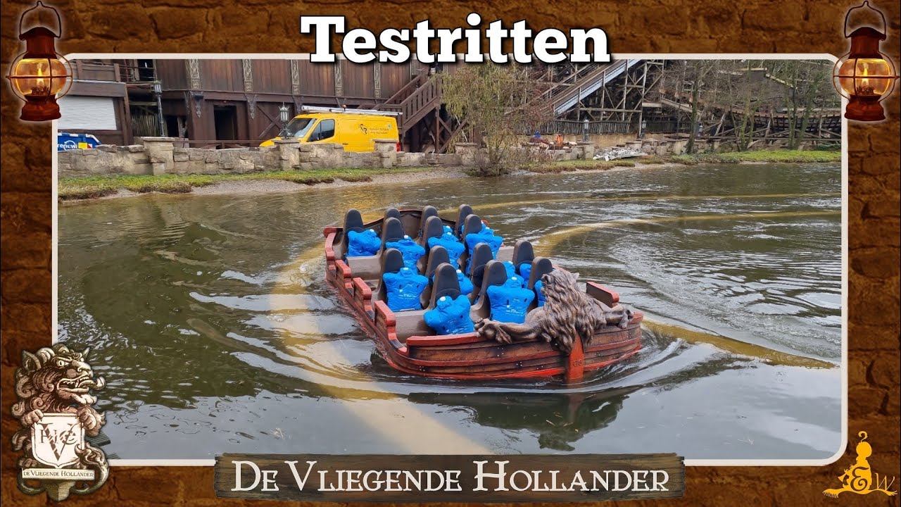 [#Efteling] De Vliegende Hollander - Testritten na jaarlijks onderhoud (2024)