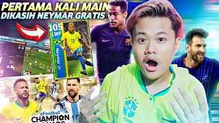 GRATIS NEYMAR!! PERTAMA KALI LOGIN EFOOTBALL CHAMP BANYAK KARTU RATING GAK NGOTAK GAME BUATAN KONAMI screenshot 4