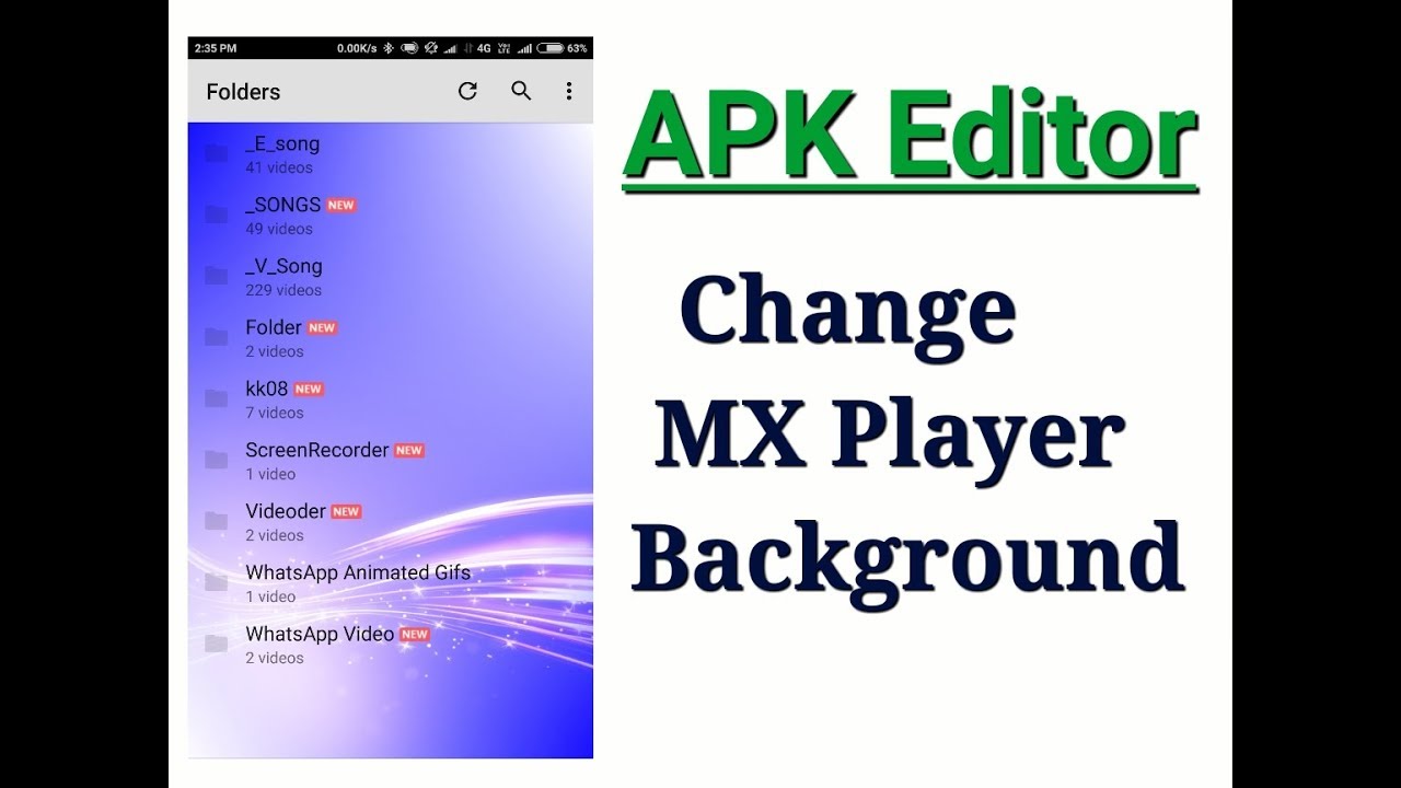 Apk Editor Pro Change Mx Player Background Photo Code
