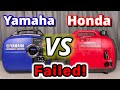 Honda eu2000i VS Yamaha Ef2000isV2 watt inverter generator TEST Review Honda Yamaha