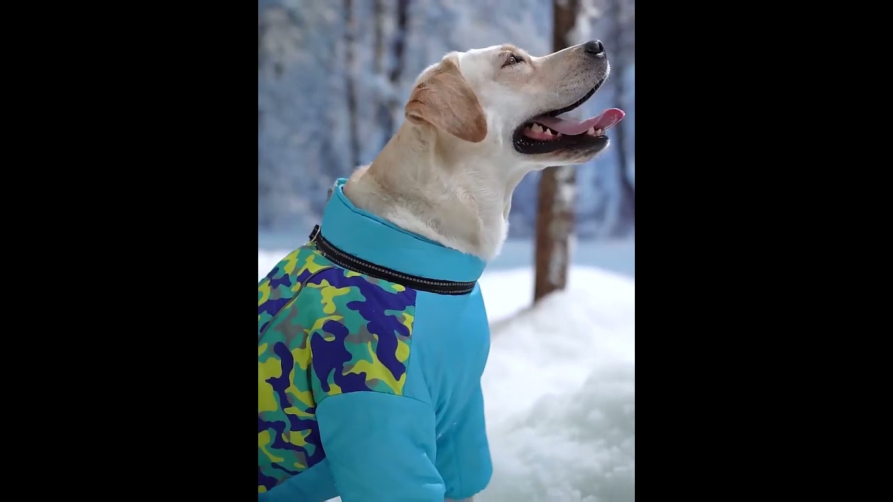 Waterproof Large Dog Jackets Warm Fleece Pet Dog Coat Reflective Dog Jumpsuit