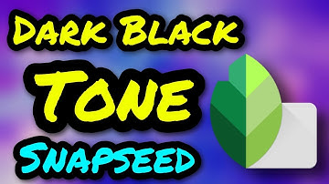 Snapseed- Atharv Raut Inspired dark black tone photo editing tutorial- Snapseed Tutorial