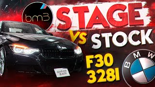 Чип Тюнинг BMW F30 328i Stage vs Stock на BootMod3. Замеры 0-100, 100-200