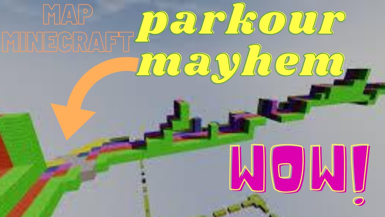 Je teste la map Minecraft(Parkour Mayhem) - YouTube