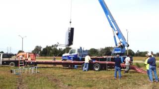 Our new Watchfire digital billboard being installed near Cypress Bayou Casino.