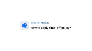 How to apply a time-off policy in PurelyHR? | Step-by-step guide