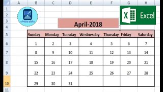 এম এস এক্সেল দিয়ে কিভাবে ক্যালেন্ডার তৈরি করবেন? || Microsoft Excel screenshot 4