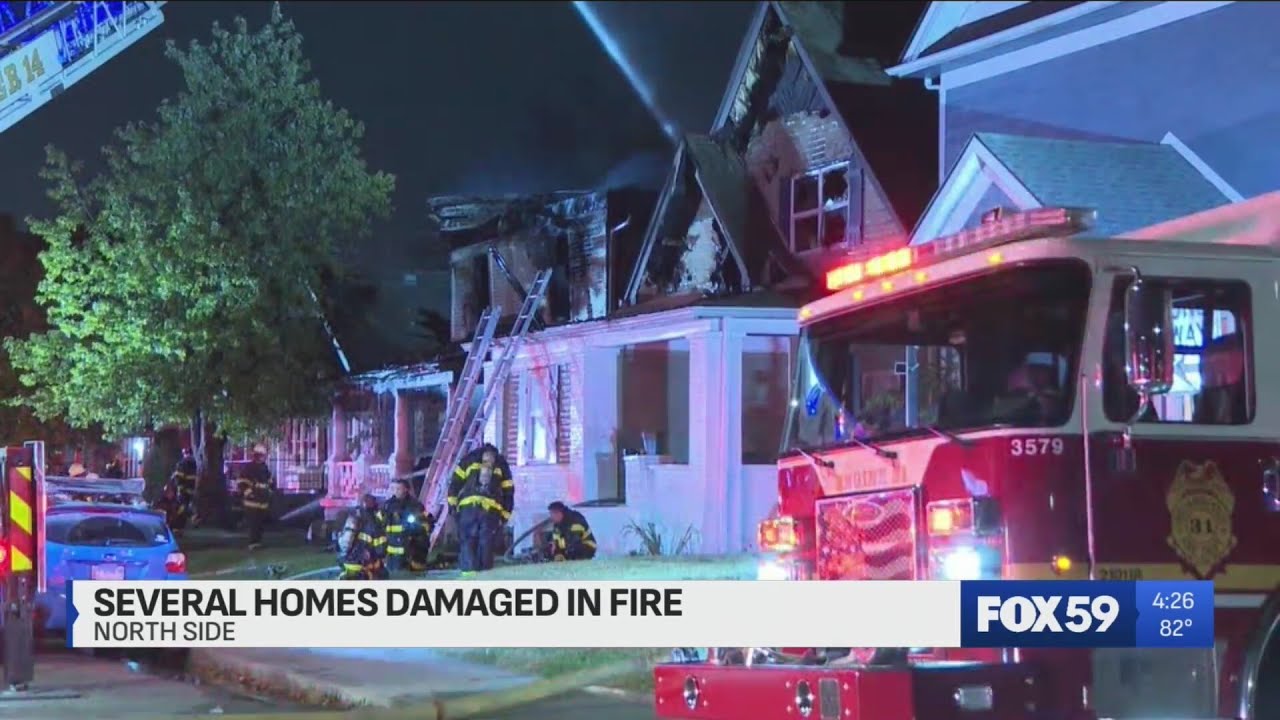 House fire on near north side draws large response from firefighters