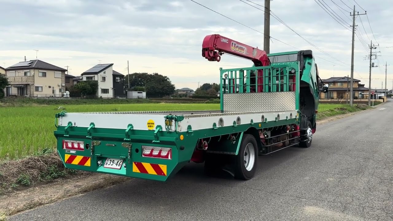 三菱ふそうファイターセルフクレーン セルフローダークレーン ラジコン mitsubishi truck self loader crain remote control truck custom
