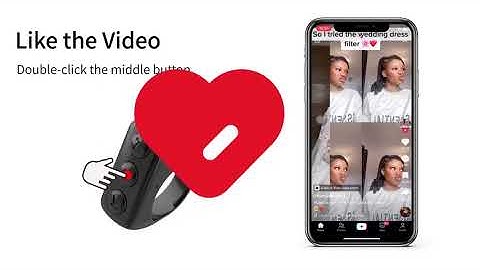 Remote Page Turner for Kindle TIKTok Scrolling Ring Camera Shutter Clicker for iPhone ipad Android