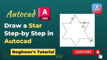 How to Draw a Star Figure in AutoCAD | Make a star in AutoCAD