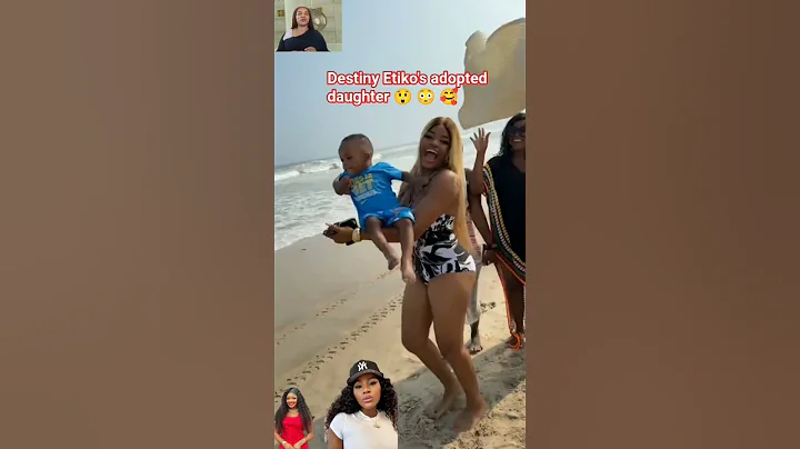 Destiny Etiko's adopted daughter Eucharia shares adorable moment at the beach
