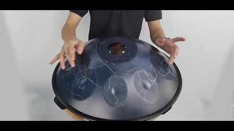 Starburst A2 Handpan Drums 22 Inches 10 Notes D Minor Scale hangdrum with gift set