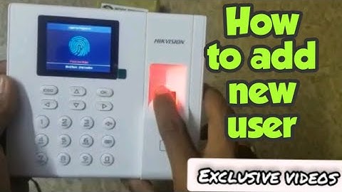 How to add new user in attendance machine | Hikvision | attendance machine | Exclusive videos.
