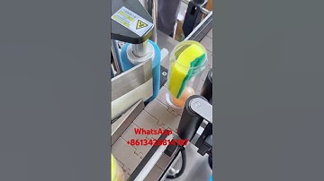 Roundbottlelabeling machine, round can labeling machine, automatic labeling machine #fillingmachine