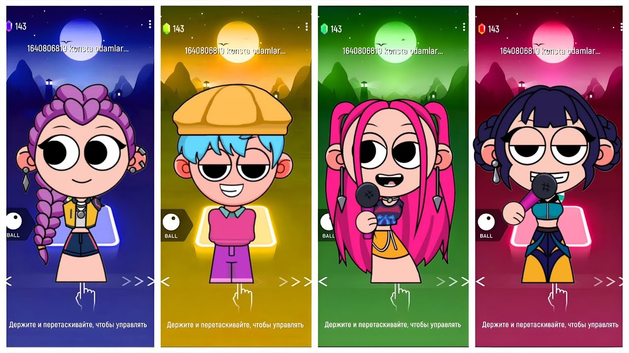 Kpop Demon Hunters: Tiles hop EDM RUSH