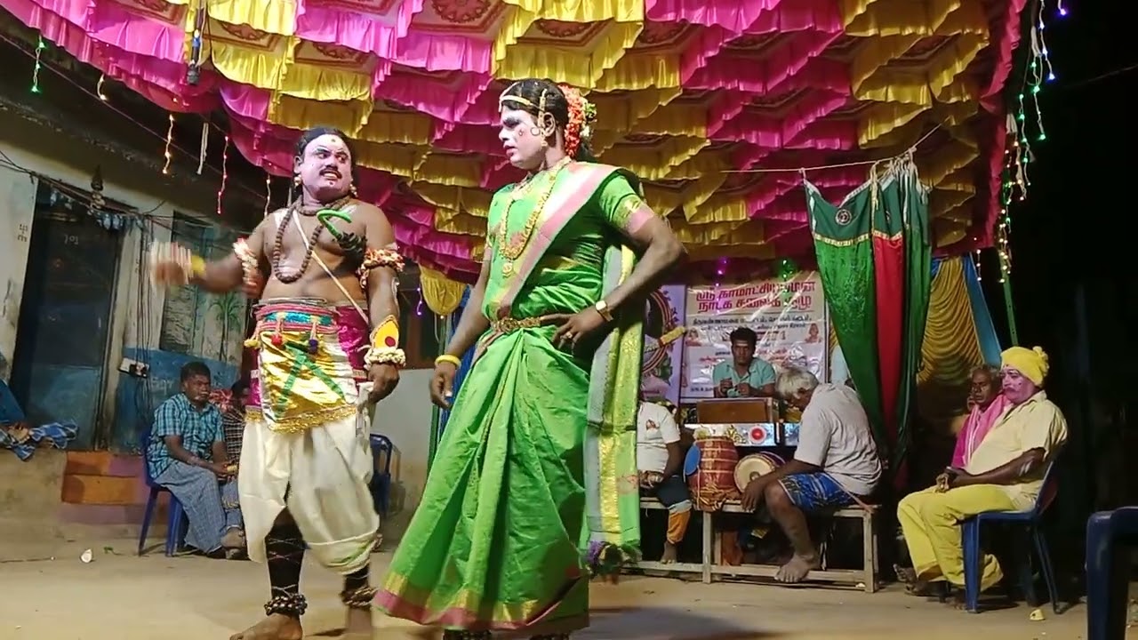 ஸ்ரீ காமாட்சி அம்மன் நாடகம் குழு கரிமலை ஆடி அரிச்சந்திரான் நாடகத்தில் காலகண்ட ஐயர் வேடம் ஏகநாதன்