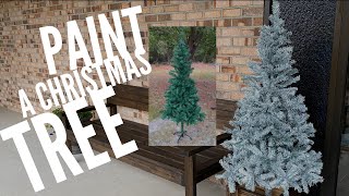 Paint a Christmas Tree - Easy and Less than $10