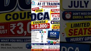 Dca computer course | A1 IT Training Institute Patna #patna #a1ittraining #technology #education