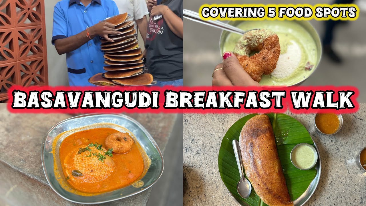 Basavangudi Breakfast Walk | Covering 5 Famous Food Spots | Gandhi Bazaar 