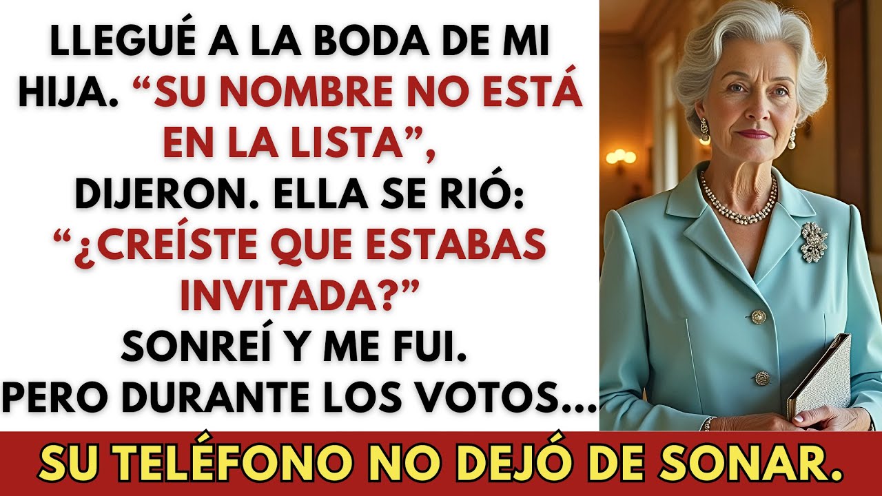 Mi Hija Y Mi Yerno Me Removieron De La Lista De Invitados De Su Boda... 