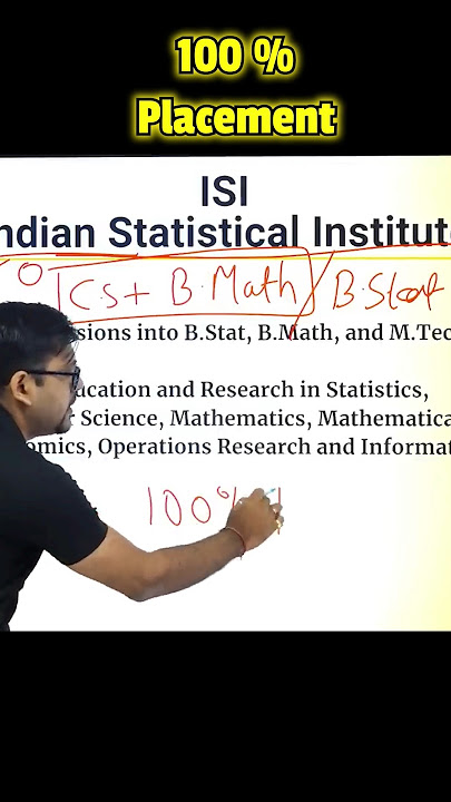 100% Placement College😱😱#isi #isi2024 #indianstatisticalinstitute #statistics #placement #job