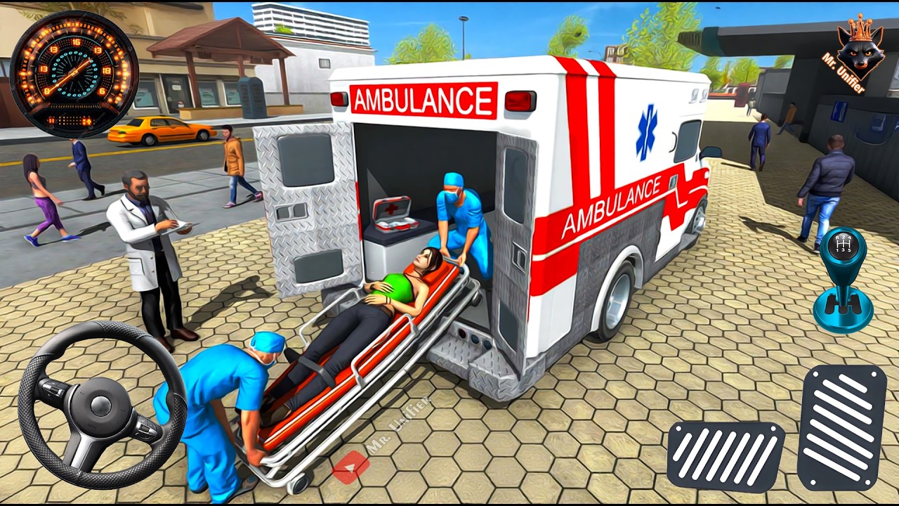 Ambulance City Rescue Squad Simulator - 911 Emergency Ambulance Driving Siren | Android Gameplay iOS