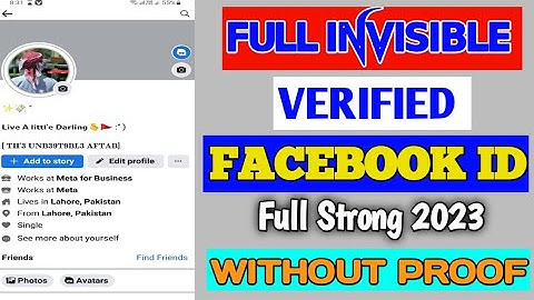 Full invisible Facebook id new trick 2023 | how to make invisible name on fb 2023 | Blank name fb id